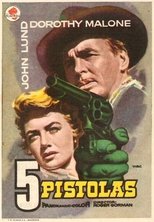 Plakat von "Fünf Revolver gehen nach Westen"
